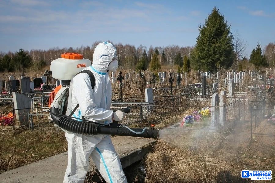 С сегодняшнего дня в Каменске-Уральском началась обработка кладбищ против клещей