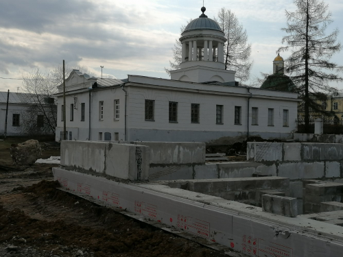 Продолжается строительство западного корпуса краеведческого музея