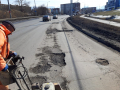 Идет ремонт дороги от Байновского моста в сторону 4-й Пятилетки